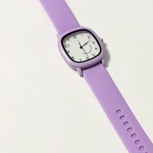 Ladies Quartz Watch With Stainless Steel Case & Silicone Band